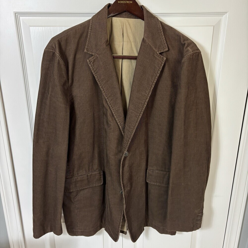 J. Crew Brown Corduroy Jacket Blazer Sport Coat Men’s XL